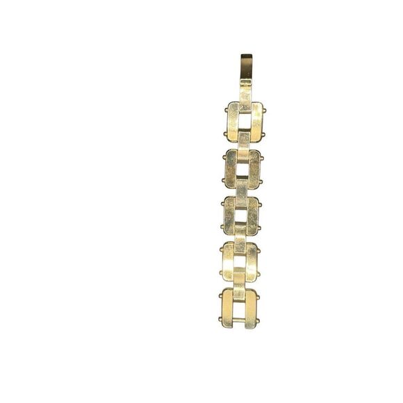 Anne Klein Gold and Pink Large Link Bracelet - Picture 2 of 5